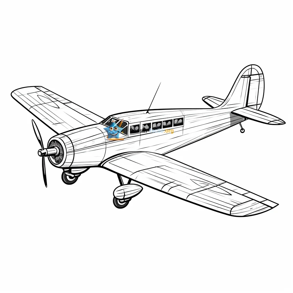 avion en papier dessin facile