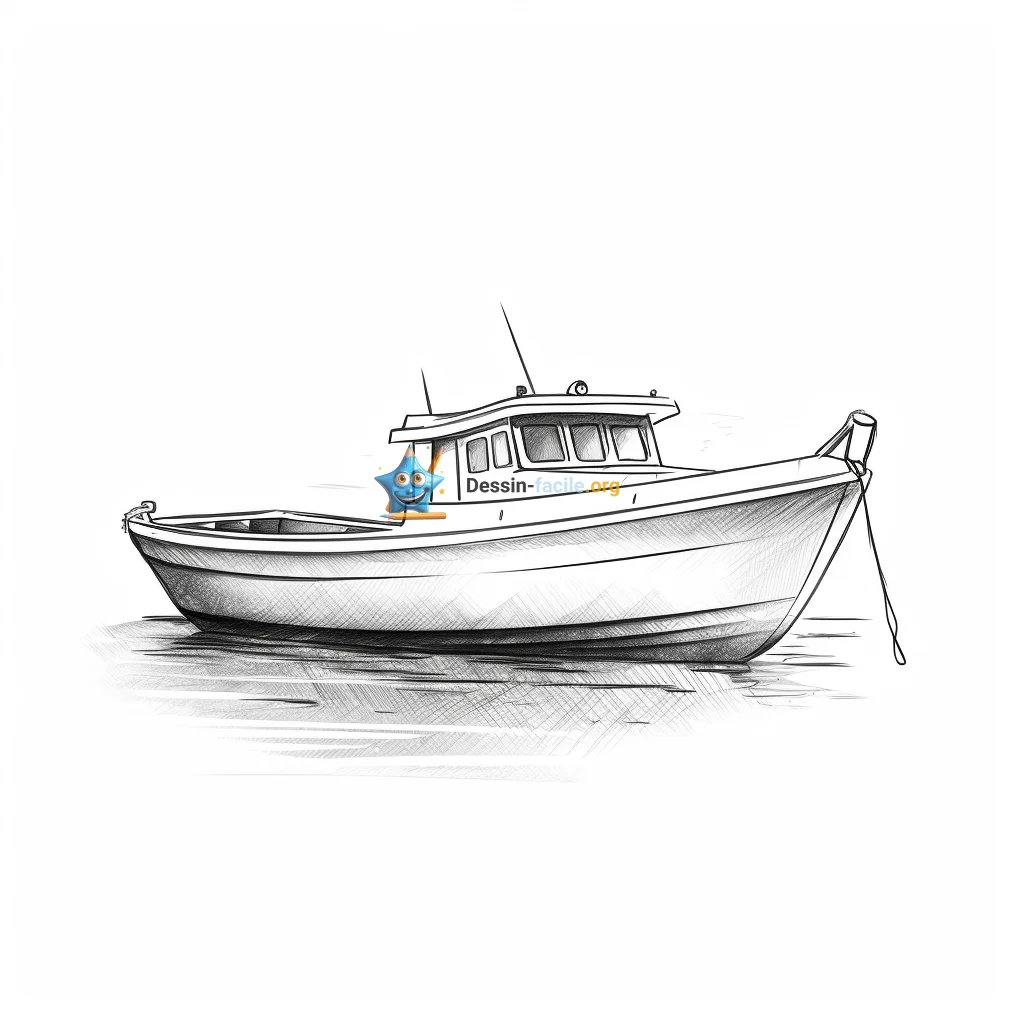 bateau dessin realiste facile