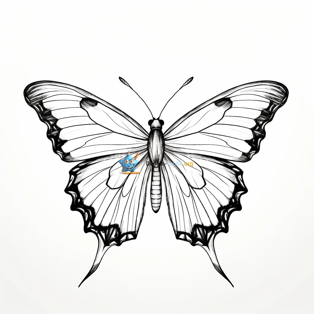 papillon dessin facile