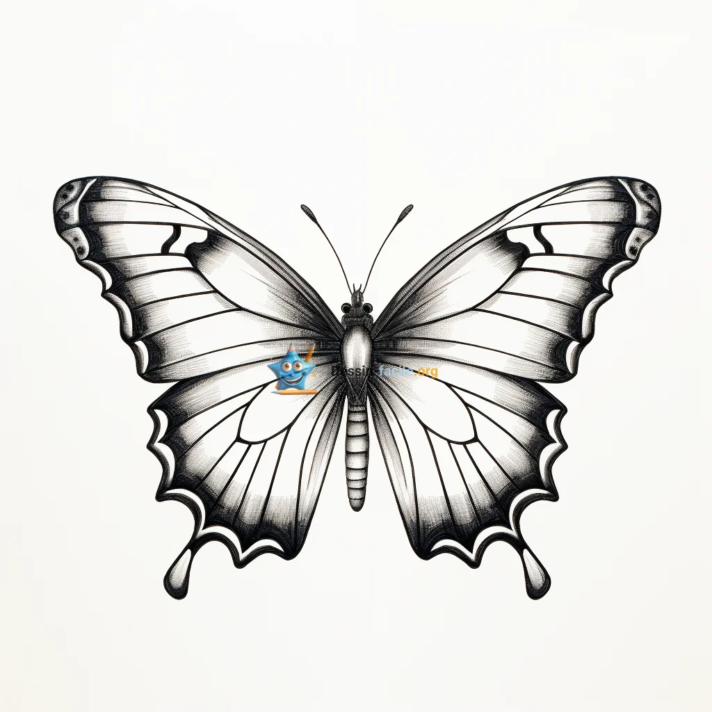dessin papillon facile couleur