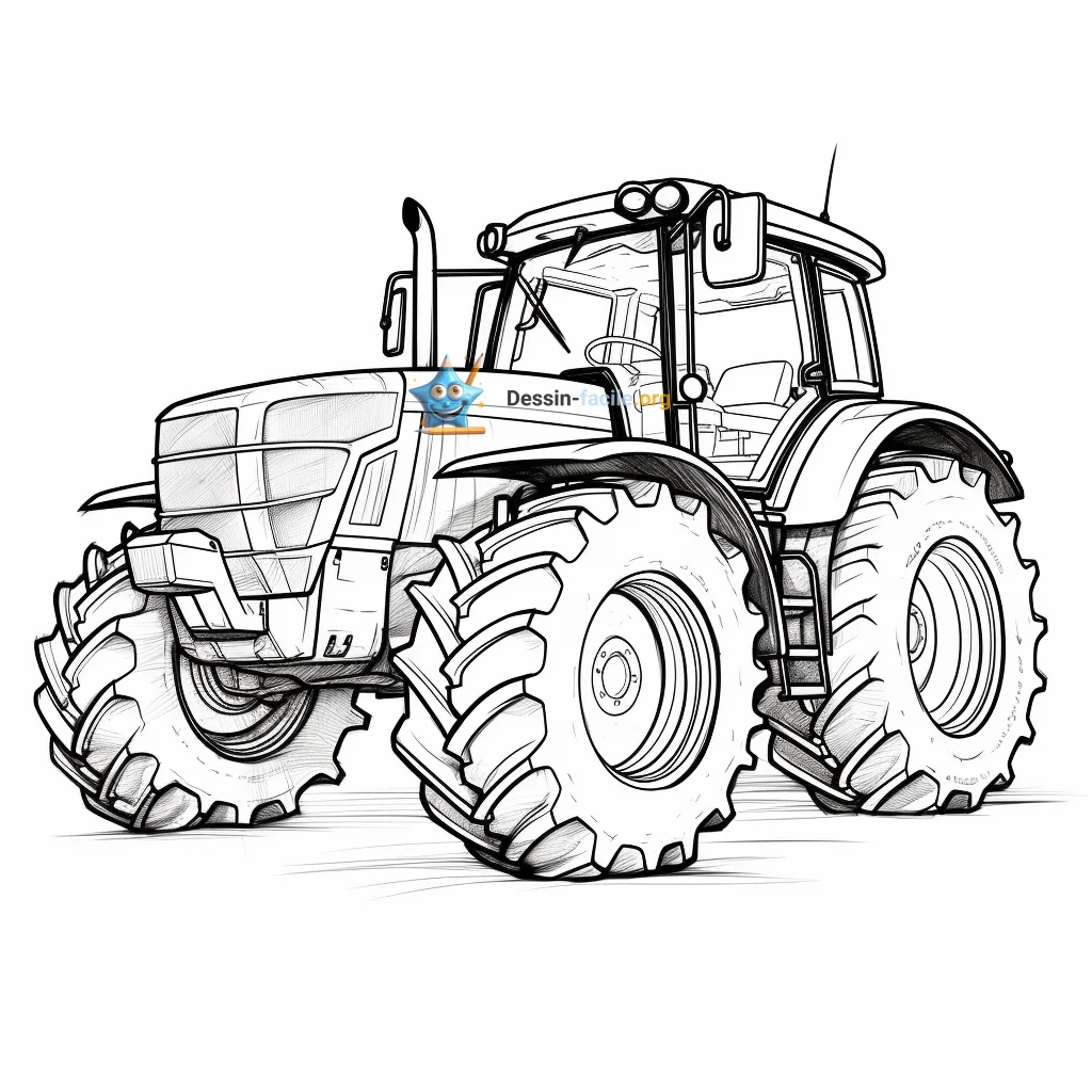 dessin tracteur fendt facile